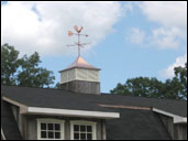 Full-view Copper Rooster Weathervane